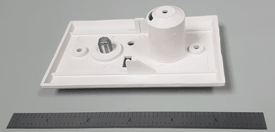 Molded outlet wall plate